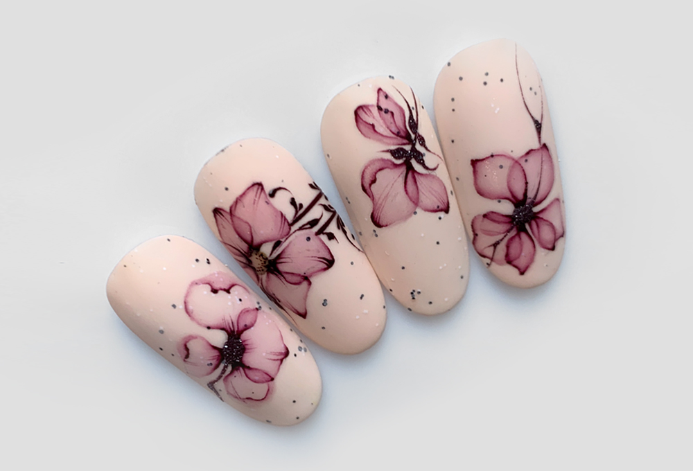 corso nail art online acquerello