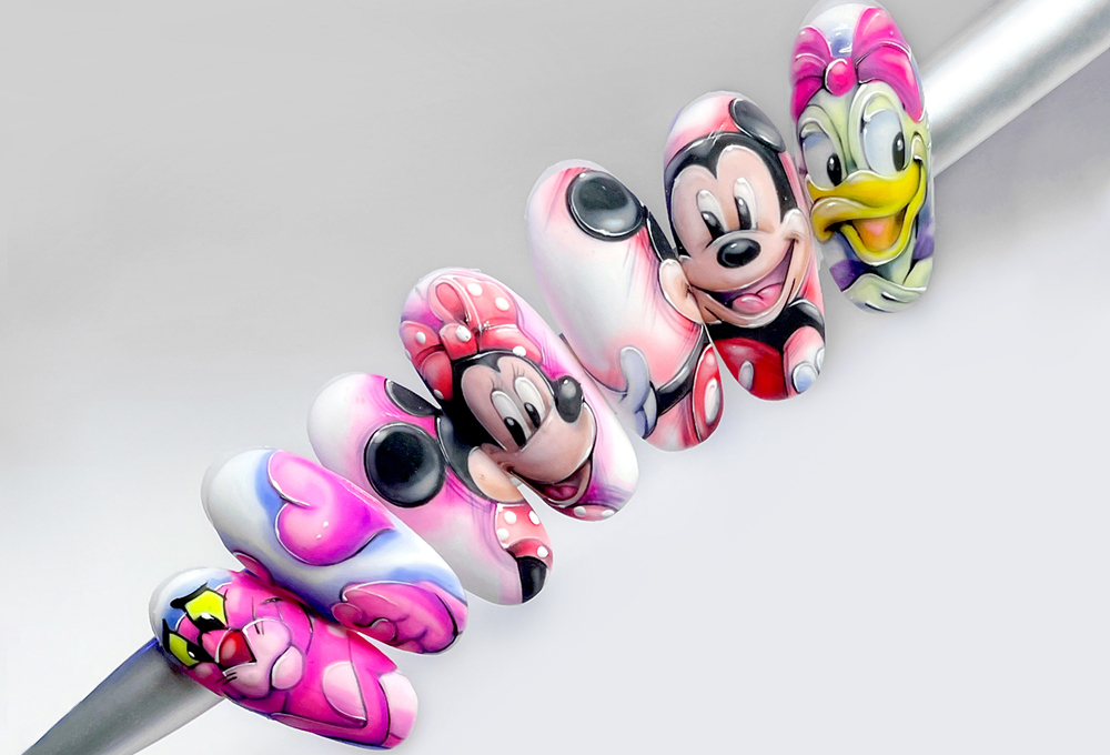 Corso di nail art cartoon disney musa nails