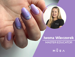 Video Tutorial Nail Art glitterata - Master MUSA Iwona Wieczorek
