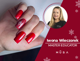 Video Tutorial Refill Correttivo e Nail Art Natalizia - Master MUSA Iwona Wieczorek
