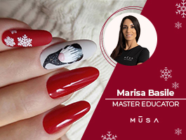 Video Tutorial Refill Correttivo Metodo So Easy e Nail Art Natalizia - master MUSA Marisa Basile
